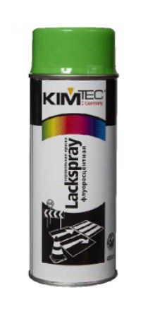 Краска-спрей аэрозольная KIM TEC флуоресцентная 400 мл желтая 11-01-17